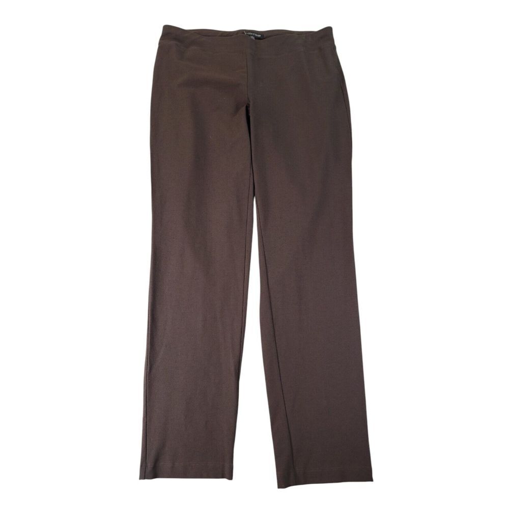 Set of 2 Eileen Fisher Size Small Brown Flex Ponte Straight Leg Pants